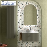 Meuble de salle de bains 1 tiroir + 1 intérieur BIBA 800 GREEN FOREST - SALGAR 103050