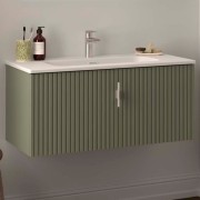 Meuble de salle de bains 1 tiroir + 1 intérieur BIBA 900 GREEN FOREST - SALGAR 103051