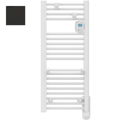 Sèche-serviettes électrique soufflant 300+800W satin noir Ezybain boost - INTUIS M172224