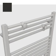 Sèche-serviettes électrique soufflant 500+1000W satin noir Ezybain boost - INTUIS M172425