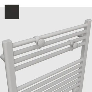 Sèche-serviettes électrique soufflant 500+1000W satin noir Ezybain boost - INTUIS M172425