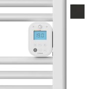 Sèche-serviettes électrique soufflant 1000+1000W satin noir Ezybain boost - INTUIS M172627