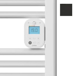 Sèche-serviettes électrique soufflant 1000+1000W satin noir Ezybain boost - INTUIS M172627