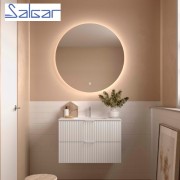 Meuble de salle de bains 2 tiroirs Biba 900 White Cotton - SALGAR 113851