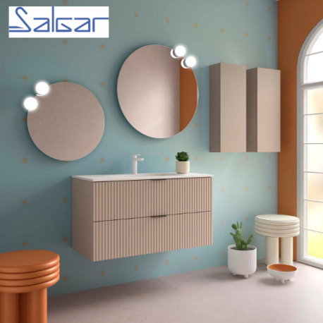 Meuble de salle de bains 2 tiroirs Biba 1000 Macchiato - SALGAR 113867