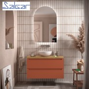 Meuble de salle de bains 2 tiroirs MONTERREY 1000 TERRACOTA - SALGAR 103615