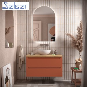 Meuble de salle de bains 2 tiroirs MONTERREY 1000 TERRACOTA - SALGAR 103615