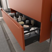 Meuble de salle de bains 2 tiroirs MONTERREY 1000 TERRACOTA - SALGAR 103615
