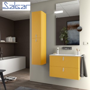 Meuble de salle de bains 2 tiroirs UNIIQ 800 sol - SALGAR 96629