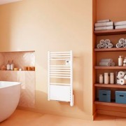 Sèche-serviettes électrique étroit blanc 500W Ezybain nativ - INTUIS M245111
