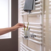 Porte gobelet à accrocher sur sèche-serviettes chromé - Thermor 498020