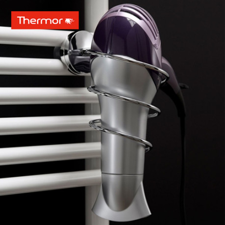 Porte sèche-cheveux à accrocher sur sèche-serviettes chromé - Thermor 498015