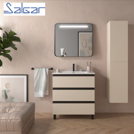 Meuble de salle de bains 3 tiroirs SPIRIT 800 MACCHIATO - SALGAR 103484