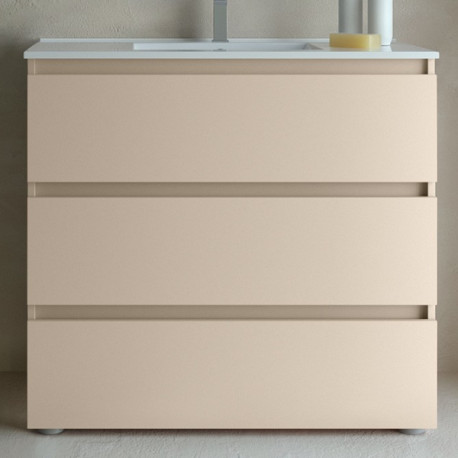 Meuble de salle de bains 3 tiroirs SPIRIT 900 MACCHIATO - SALGAR 103485