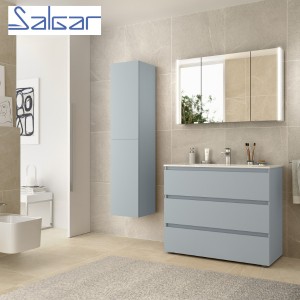 Meuble de salle de bains 3 tiroirs SPIRIT 1000 Blue Fog - SALGAR 103491