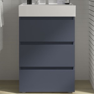 Meuble de salle de bains 3 tiroirs SPIRIT 700 NIGHT BLUE - SALGAR 103493