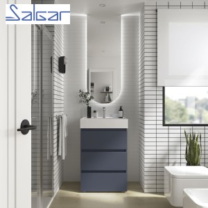 Meuble de salle de bains 3 tiroirs SPIRIT 700 NIGHT BLUE - SALGAR 103493