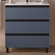 Meuble de salle de bains 3 tiroirs SPIRIT 800 NIGHT BLUE - SALGAR 103494