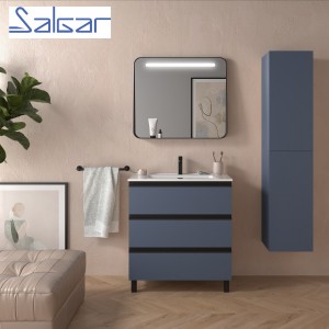 Meuble de salle de bains 3 tiroirs SPIRIT 800 NIGHT BLUE - SALGAR 103494