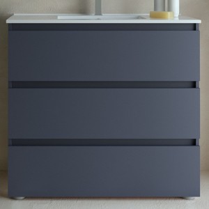 Meuble de salle de bains 3 tiroirs SPIRIT 900 NIGHT BLUE - SALGAR 103495