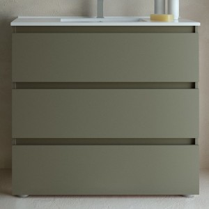 Meuble de salle de bains 3 tiroirs SPIRIT 900 GREEN FOREST - SALGAR 103505