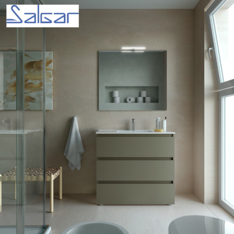 Meuble de salle de bains 3 tiroirs SPIRIT 900 GREEN FOREST - SALGAR 103505