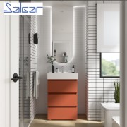 Meuble de salle de bains 3 tiroirs SPIRIT 700 TERRACOTA - SALGAR 103508