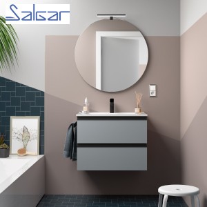 Meuble de salle de bains 2 tiroirs SPIRIT 700 Blue Fog - SALGAR 103453