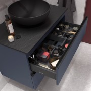 Meuble de salle de bains 2 tiroirs SPIRIT 700 NIGHT BLUE - SALGAR 103459