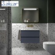 Meuble de salle de bains 2 tiroirs SPIRIT 800 NIGHT BLUE - SALGAR 103460