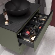 Meuble de salle de bains 2 tiroirs SPIRIT 900 GREEN FOREST - SALGAR 103473