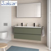 Meuble de salle de bains 2 tiroirs SPIRIT 1200 GREEN FOREST - SALGAR 103475