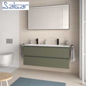 Meuble de salle de bains 2 tiroirs SPIRIT 1200 GREEN FOREST - SALGAR 103475