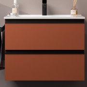 Meuble de salle de bains 2 tiroirs SPIRIT 700 TERRACOTA - SALGAR 103477