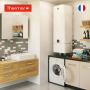 Habillage bas blanc Malicio compatible capacités 40L, 65L et 80L - Thermor 354648