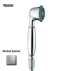Douchette monojet Ø 55 RETRÒ-GOM nickel satiné - Bossini B01510094