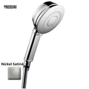 Douchette 3 jets basse pression Classic nickel satiné - Bossini B00192094