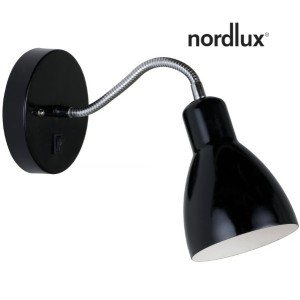 Applique murale E14 métal CYCLONE Flex Noir - NORDLUX 2512741003