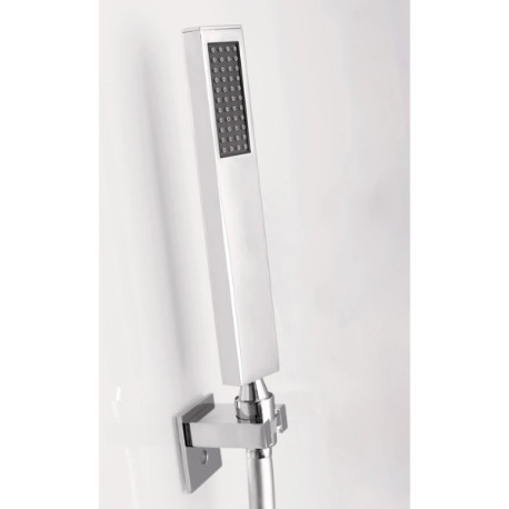 Cabine à porte pivotante receveur bas 90 Eden carrée - KINEDO CA822