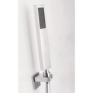 Cabine à porte pivotante receveur bas 90 Eden carrée - KINEDO CA822
