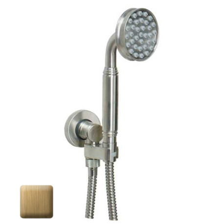 Ensemble sortie murale avec support orientable, flexible 150, douchette Liberty-Gom Bronze - Bossini C17001C022