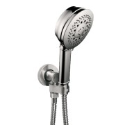 Ensemble sortie murale avec support orientable, flexible 150, douchette CLASSIC 3 jets Chromé - Bossini C17003C030