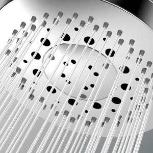 Ensemble sortie murale avec support orientable, flexible 150, douchette CLASSIC 3 jets  Nickel satiné - Bossini C17003C094