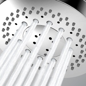 Ensemble sortie murale avec support orientable, flexible 150, douchette CLASSIC 3 jets  Nickel brillant - Bossini C17003C095