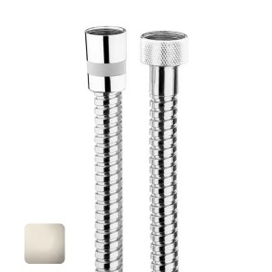 Ensemble sortie murale avec support orientable, flexible 150, douchette CLASSIC 3 jets  Nickel brillant - Bossini C17003C095