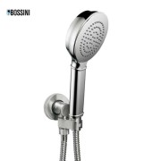 Ensemble sortie murale avec support orientable, flexible 150, douchette CLASSIC Chromé - Bossini C17002C030