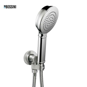 Ensemble sortie murale avec support orientable, flexible 150, douchette CLASSIC Chromé - Bossini C17002C030