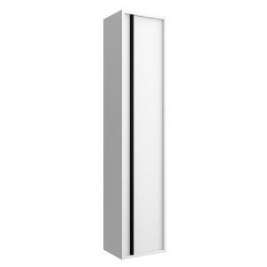 Colonne suspendue 1 porte Attila White Satin - SALGAR 104243