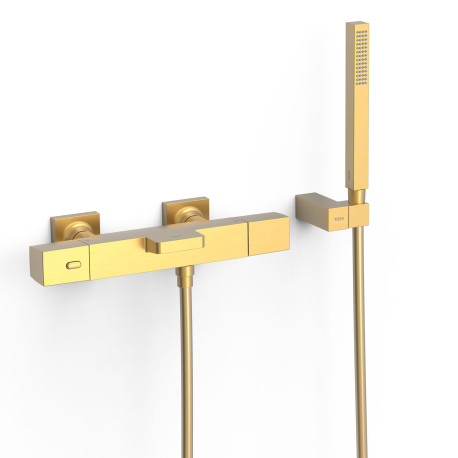 Ensemble douche bain-douche thermostatique Or Mat 24K - TRES 19017469OM