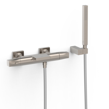 Robinet thermostatique mural pour baignoire et douche Acier - TRES 19017489AC